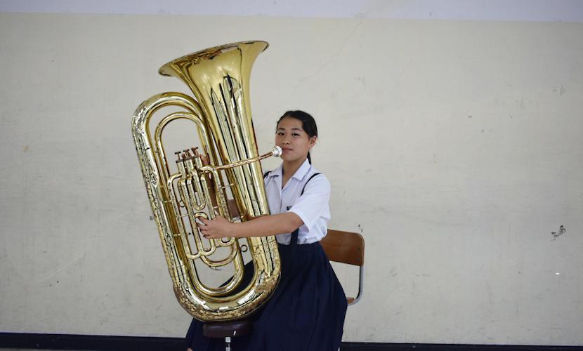 音もうまく鳴らず 使用できないチューバ かっこいい楽器をかっこよく演奏したい 寄附きぼう楽器 楽器寄附ふるさと納税