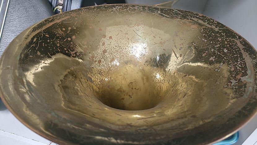 【フルダブルホルン】穴、緑青、ケースなし。下級生にダブルホルンがほしい。