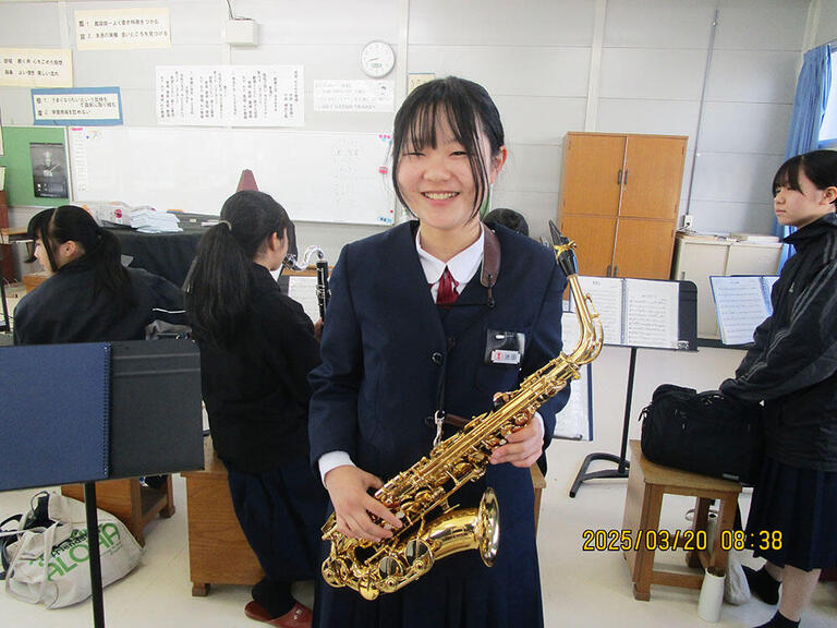 【ソプラノサックス】演奏の幅を広げ，新たな音色に出会いたい。