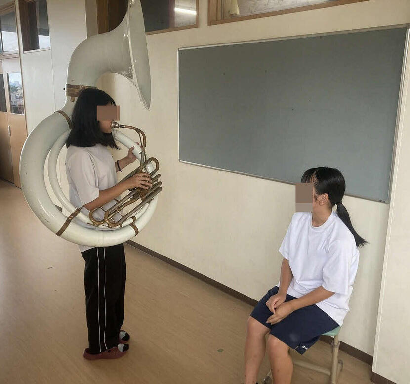 【スーザフォン】マーチングで使用するスーザフォンが1台もありません