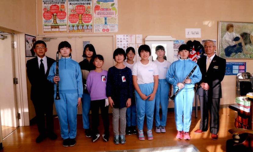 【秋田県湯沢市】駒形小学校にクラリネットをきぞうしていただきありがとうございます。