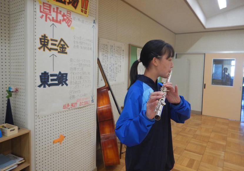 【愛知県豊橋市】フルートを寄附していただいたおかげで、楽器を買えずにあきらめなくてもよくなりました。