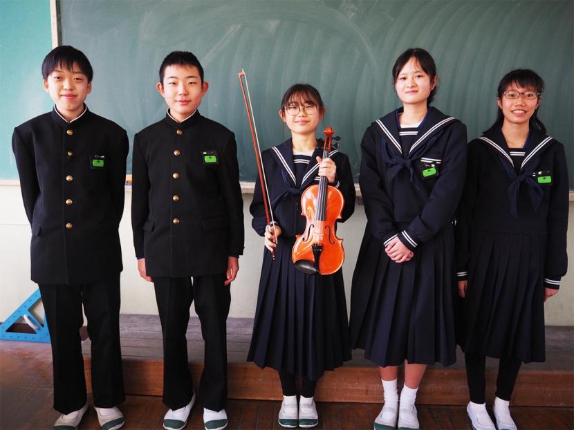【愛知県豊橋市】この度は、羽田中学校オーケストラ部にバイオリンを寄附してくださりありがとうございました。