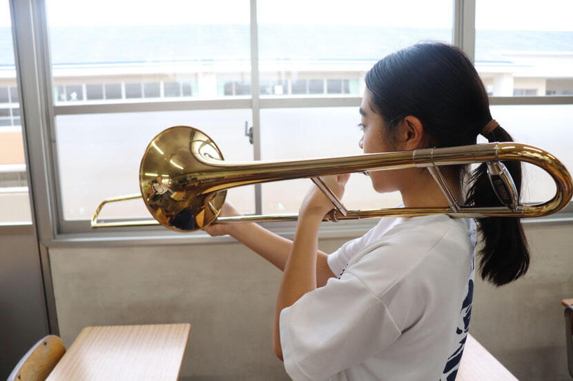 【愛知県豊橋市】トロンボーンを寄付していただきありがとうございました